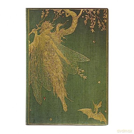 Olive Fairy (Lang's Fairy Books) Midi Lined Softcover Flexi Journal (Elastic Band Closure) - Paperblanks [KALENDARZ]