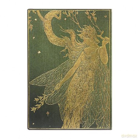 Olive Fairy (Lang's Fairy Books) Midi Lined Softcover Flexi Journal (Elastic Band Closure) - Paperblanks [KALENDARZ]