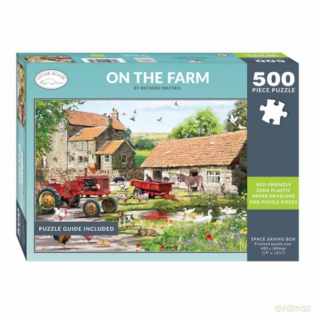 On the Farm (75369) - 500pc Jigsaw Puzzle by Otter House [PUZZLE]