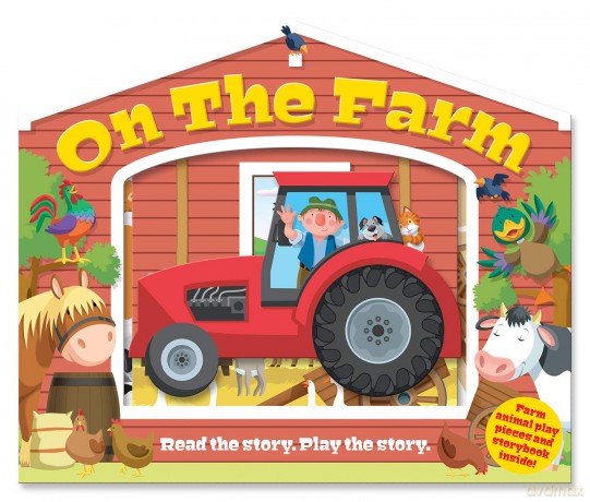 On the Farm (Junior Press Out and Build Gift Box) - Joshua George [KSIĄŻKA]