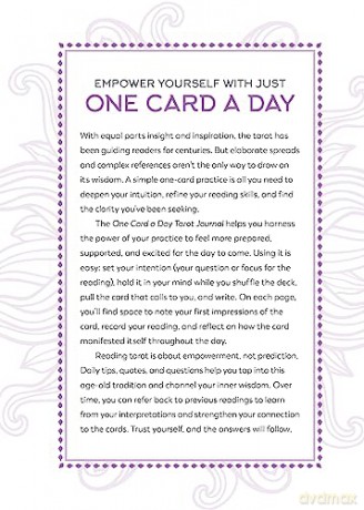 One Card a Day Tarot Journal: 365 Daily One-Card Readings for a Year of Intuitive Reflection - Melanie Baker [KSIĄŻKA]