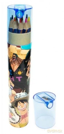 One Piece Colouring Set with Colouring Pencils, Pencil Sharpener and 2 Colouring Posters (Whole Cake Island Design) - Official Merchandise [KSIĄŻKA]