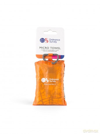 Ordnance Survey Trek Towel - Compact, Lightweight, Quick-Dry, Micro-Sized Hand Towel, Sand-Free Design [KSIĄŻKA]