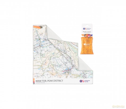 Ordnance Survey Trek Towel - Compact, Lightweight, Quick-Dry, Micro-Sized Hand Towel, Sand-Free Design [KSIĄŻKA]