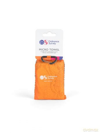 Ordnance Survey Trek Towel - Compact, Lightweight, Quick-Dry, Micro-Sized Hand Towel, Sand-Free Design [KSIĄŻKA]