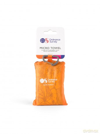 Ordnance Survey Unisex 99136 Ordnance Survey Trek Towel Compact Lightweight Quick Dry Outdoor Sports Beach Towel Sand F, One Color, Micro UK