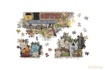 Orient Express: A 1000 Piece Jigsaw Puzzle - Maria Rivans [PUZZLE]