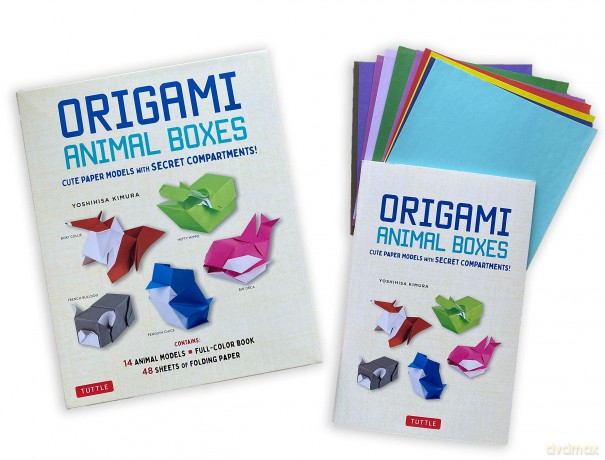 Origami Animal Boxes Kit: Kawaii Paper Models with Secret Compartments! (16 Animal Origami Models): Cute Paper Models with Secret Compartments! (14 Animal Origami Models + 48 Folding Sheets) - Kimura Yoshihisa [KSIĄŻKA]