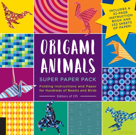 Origami Animals Super Paper Pack: Folding Instructions and Paper for Hundreds of Beasts and Birds--Includes a 32-page instruction book and 232 sheets of paper! (Origami Super Paper Pack) - Editors of CPi [KSIĄŻKA]