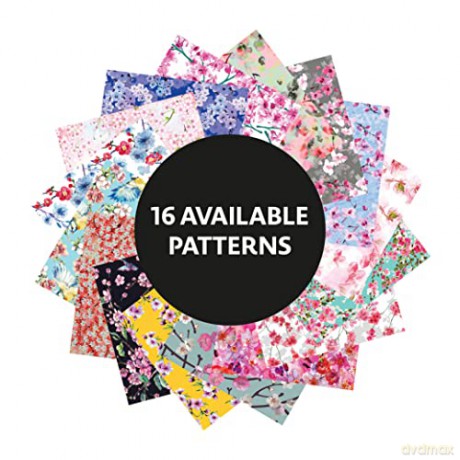 Origami Cherry Blossoms Paper Pack Book: 256 Double-Sided Folding Sheets with 16 Different Cherry Blossom Patterns with solid colors on the back (Includes Instructions for 8 Models) [KSIĄŻKA]