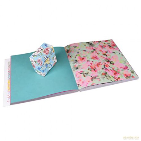 Origami Cherry Blossoms Paper Pack Book: 256 Double-Sided Folding Sheets with 16 Different Cherry Blossom Patterns with solid colors on the back (Includes Instructions for 8 Models) [KSIĄŻKA]