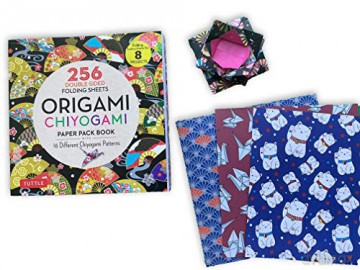 Origami Chiyogami Paper Pack Book: 256 Double-Sided Folding Sheets (Includes Instructions for 8 Projects): 256 Double-Sided Folding Sheets (Includes Instructions for 8 Models) [KSIĄŻKA]