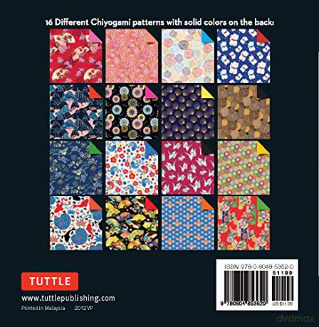 Origami Chiyogami Paper Pack Book: 256 Double-Sided Folding Sheets (Includes Instructions for 8 Projects): 256 Double-Sided Folding Sheets (Includes Instructions for 8 Models) [KSIĄŻKA]