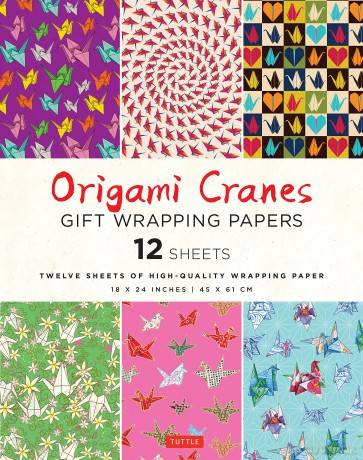 Origami Cranes Gift Wrapping Paper - 12 sheets: 18 x 24 inch (45 x 61 cm) Wrapping Paper: 18 x 24 inch (45 x 61 cm) High-Quality Wrapping Paper - Tuttle Studio [KSIĄŻKA]