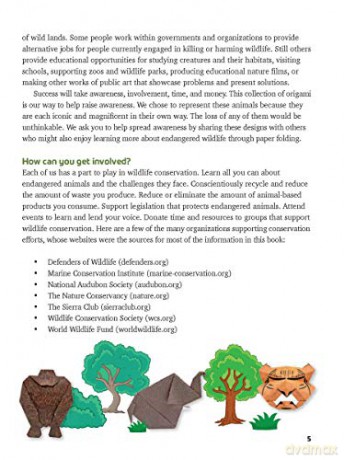 Origami Endangered Animals Kit: Paper Models of Threatened Wildlife - Michael G. LaFosse [KSIĄŻKA]