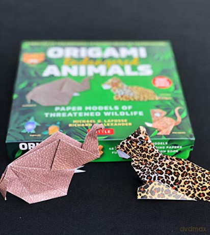 Origami Endangered Animals Kit: Paper Models of Threatened Wildlife - Michael G. LaFosse [KSIĄŻKA]