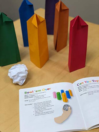 Origami Games for Kids Kit: Action Packed Games and Paper Folding Fun! (Origami Kit with Book, 48 Papers, 75 Stickers, 15 Exciting Games, Easy-to-Assemble Game Pieces) - Joel Stern [KSIĄŻKA]