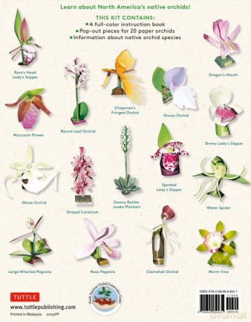 Origami Orchids Kit: 20 Beautiful Die-Cut Paper Models - Dennis Whigham [KSIĄŻKA]