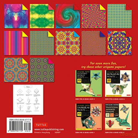 Origami Paper - Abstract Patterns - 8 1/4 - 48 Sheets: Tuttle Origami Paper: Large Origami Sheets Printed with 12 Different Designs: Instructions for 6 Projects Included [KSIĄŻKA]