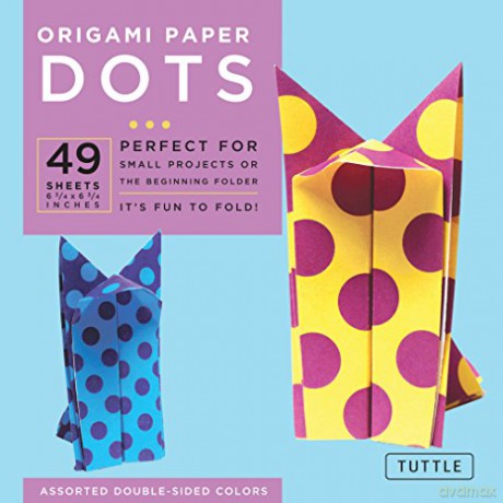Origami Paper - Dots - 6 3/4 - 49 Sheets: Tuttle Origami Paper: Origami Sheets Printed with 8 Different Patterns: Instructions for 6 Projects Included [KSIĄŻKA]