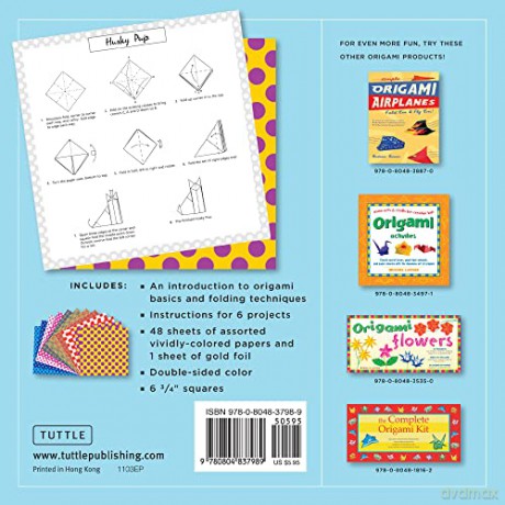 Origami Paper - Dots - 6 3/4 - 49 Sheets: Tuttle Origami Paper: Origami Sheets Printed with 8 Different Patterns: Instructions for 6 Projects Included [KSIĄŻKA]