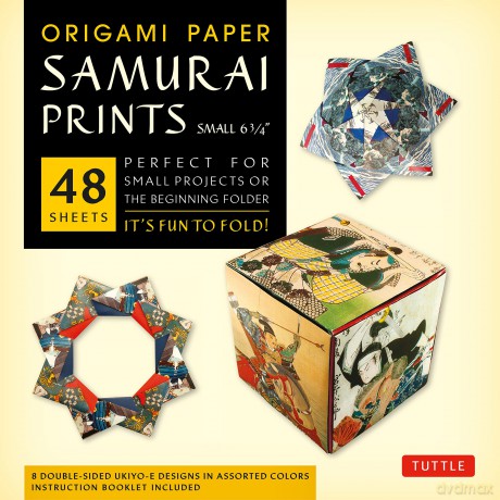 Origami Paper - Samurai Prints - Small 6 3/4 - 48 Sheets: Tuttle Origami Paper: Origami Sheets Printed with 8 Different Designs: Instructions for 6 Projects Included [KSIĄŻKA]
