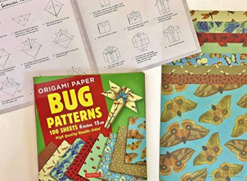 Origami Paper 100 sheets Bug Patterns 6 (15 cm): Tuttle Origami Paper: High-Quality Origami Sheets Printed with 8 Different Designs: Instructions for 8 Projects Included [KALENDARZ]