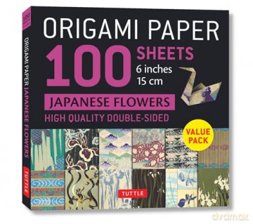 Origami Paper 100 sheets Japanese Flowers 6 (15 cm): Double-Sided Origami Sheets Printed with 12 Different Patterns (Instructions for Projects Included) - Tuttle Studio [KSIĄŻKA]