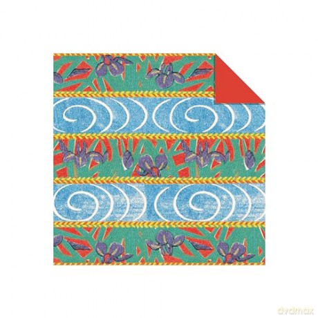 Origami Paper 100 sheets Japanese Flowers 6 (15 cm): Double-Sided Origami Sheets Printed with 12 Different Patterns (Instructions for Projects Included) - Tuttle Studio [KSIĄŻKA]