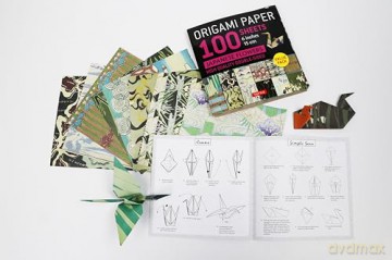 Origami Paper 100 sheets Japanese Flowers 6 (15 cm): Double-Sided Origami Sheets Printed with 12 Different Patterns (Instructions for Projects Included) - Tuttle Studio [KSIĄŻKA]