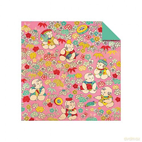 Origami Paper 100 sheets Japanese Kimono 8 1/4 (21 cm): Extra Large Double-Sided Origami Sheets Printed with 12 Different Patterns (Instructions for 5 Projects Included) - Tuttle Studio [KSIĄŻKA]