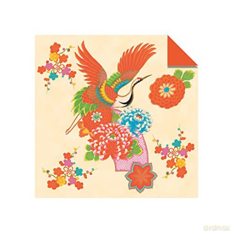 Origami Paper 100 sheets Japanese Kimono 8 1/4 (21 cm): Extra Large Double-Sided Origami Sheets Printed with 12 Different Patterns (Instructions for 5 Projects Included) - Tuttle Studio [KSIĄŻKA]