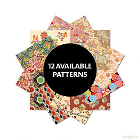 Origami Paper 100 sheets Japanese Kimono 8 1/4 (21 cm): Extra Large Double-Sided Origami Sheets Printed with 12 Different Patterns (Instructions for 5 Projects Included) - Tuttle Studio [KSIĄŻKA]