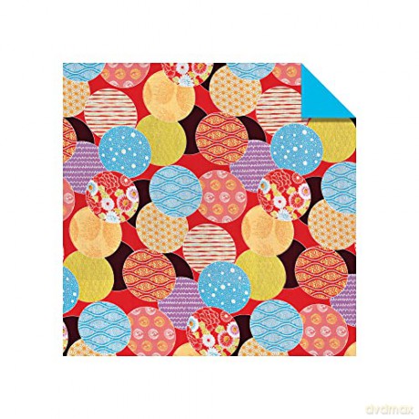 Origami Paper 100 sheets Japanese Kimono 8 1/4 (21 cm): Extra Large Double-Sided Origami Sheets Printed with 12 Different Patterns (Instructions for 5 Projects Included) - Tuttle Studio [KSIĄŻKA]