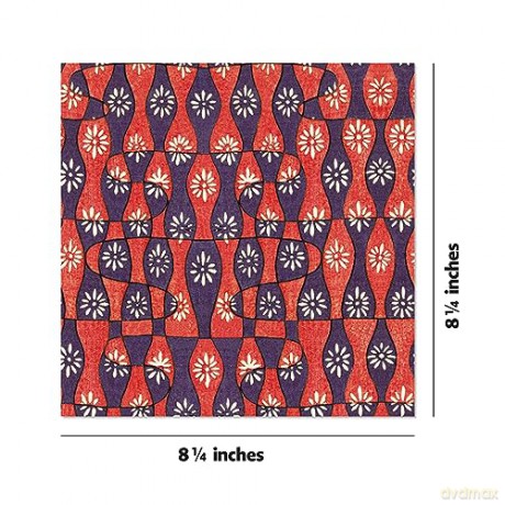 Origami Paper 100 sheets Japanese Washi 8 1/4 (21 cm): Extra Large Double-sided Origami Sheets Printed With 12 Different Designs - Instructions for 5 Projects Included - Tuttle Studio [KSIĄŻKA]
