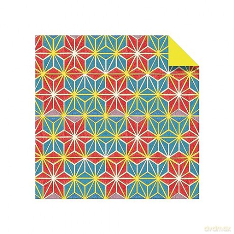 Origami Paper 100 sheets Japanese Washi 8 1/4 (21 cm): Extra Large Double-sided Origami Sheets Printed With 12 Different Designs - Instructions for 5 Projects Included - Tuttle Studio [KSIĄŻKA]