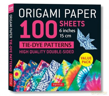 Origami Paper 100 sheets Tie-Dye Patterns 6 (15 cm): Tuttle Origami Paper: High-Quality Origami Sheets Printed with 8 Different Designs: Instructions for 8 Projects Included [KSIĄŻKA]
