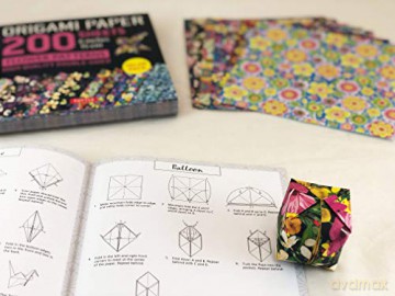 Origami Paper 200 sheets Flower Patterns 6 (15 cm): High-Quality Double Sided Origami Sheets Printed with 12 Different Designs (Instructions for 6 Projects Included) [KSIĄŻKA]