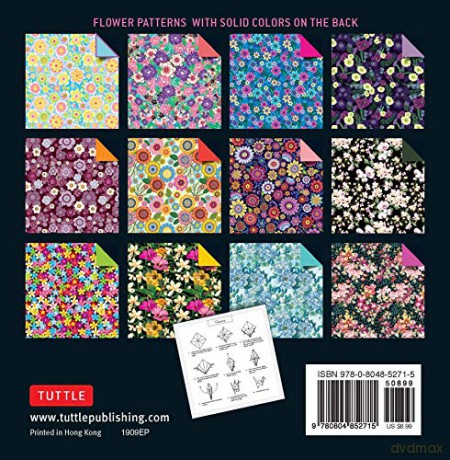 Origami Paper 200 sheets Flower Patterns 6 (15 cm): High-Quality Double Sided Origami Sheets Printed with 12 Different Designs (Instructions for 6 Projects Included) [KSIĄŻKA]