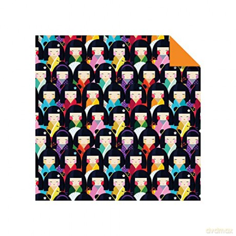 Origami Paper 200 sheets Japanese Dolls 6 (15 cm): Tuttle Origami Paper: Double Sided Origami Sheets Printed With 12 Different Designs - Instructions for 6 Projects Included - Tuttle Studio [KSIĄŻKA]