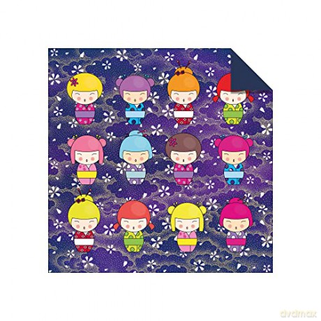 Origami Paper 200 sheets Japanese Dolls 6 (15 cm): Tuttle Origami Paper: Double Sided Origami Sheets Printed With 12 Different Designs - Instructions for 6 Projects Included - Tuttle Studio [KSIĄŻKA]