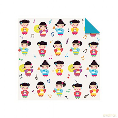 Origami Paper 200 sheets Japanese Dolls 6 (15 cm): Tuttle Origami Paper: Double Sided Origami Sheets Printed With 12 Different Designs - Instructions for 6 Projects Included - Tuttle Studio [KSIĄŻKA]