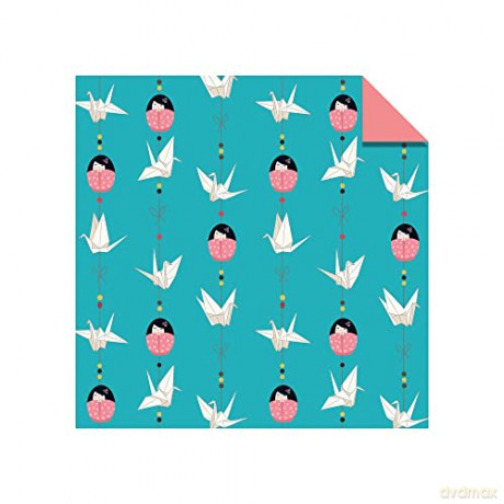 Origami Paper 200 sheets Japanese Dolls 6 (15 cm): Tuttle Origami Paper: Double Sided Origami Sheets Printed With 12 Different Designs - Instructions for 6 Projects Included - Tuttle Studio [KSIĄŻKA]