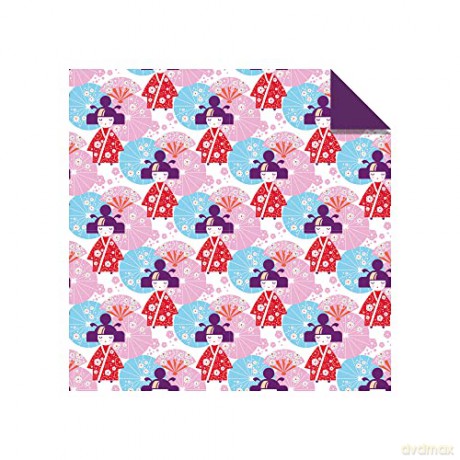 Origami Paper 200 sheets Japanese Dolls 6 (15 cm): Tuttle Origami Paper: Double Sided Origami Sheets Printed With 12 Different Designs - Instructions for 6 Projects Included - Tuttle Studio [KSIĄŻKA]