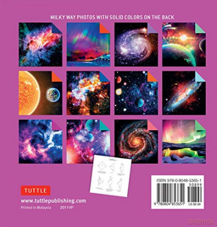 Origami Paper 200 sheets Milky Way Photos 6 Inches (15 cm): Tuttle Origami Paper: High-Quality Double Sided Origami Sheets Printed with 12 Different Photographs (Instructions for 6 Projects Included) [KSIĄŻKA]