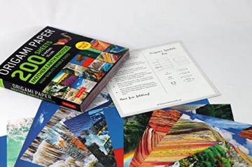 Origami Paper 200 sheets Mother Earth Photos 6 (15 cm): Tuttle Origami Paper: Double Sided Origami Sheets Printed with 12 Different Photographs (Instructions for 6 Projects Included) [KSIĄŻKA]
