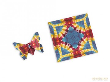 Origami Paper 300 sheets Tie-Dye Patterns 4 (10 cm): Tuttle Origami Paper: Double-Sided Origami Sheets Printed with 12 Different Designs - Tuttle Studio [KSIĄŻKA]
