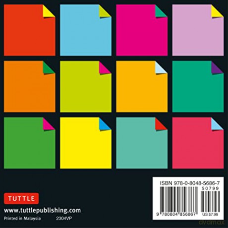 Origami Paper 300 sheets Vibrant Colors 4 (10 cm): Tuttle Origami Paper: Double-Sided Origami Sheets Printed with 12 Different Designs - Tuttle Studio [KSIĄŻKA]
