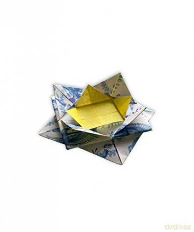 Origami Paper 500 sheets Blue and White 4 (10cm): Tuttle Origami Paper: High Quality Double-Sided Origami Sheets Printed with 12 Different Designs [KSIĄŻKA]