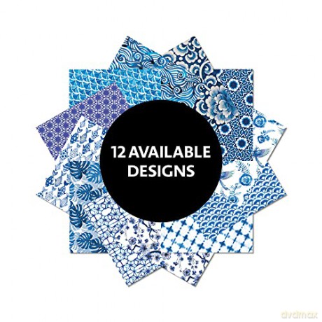 Origami Paper 500 sheets Blue and White 4 (10cm): Tuttle Origami Paper: High Quality Double-Sided Origami Sheets Printed with 12 Different Designs [KSIĄŻKA]